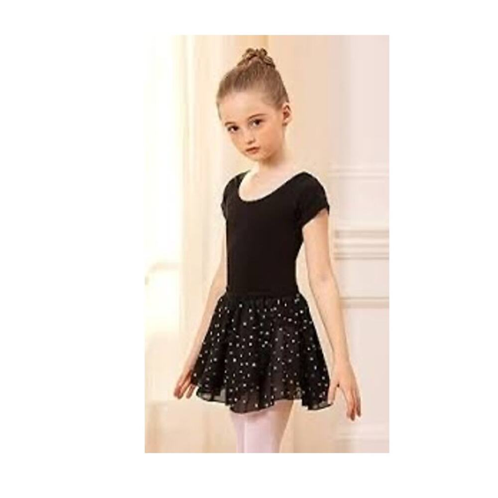 Dance Performance Skirt Century Star Black Small 10.5” Long